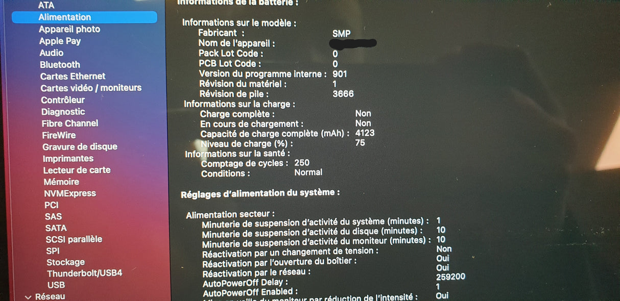 MacBook Pro 13" - Intel I5 2 GHz - SSD 256 Go - RAM 8 Go - Clavier QWERTY