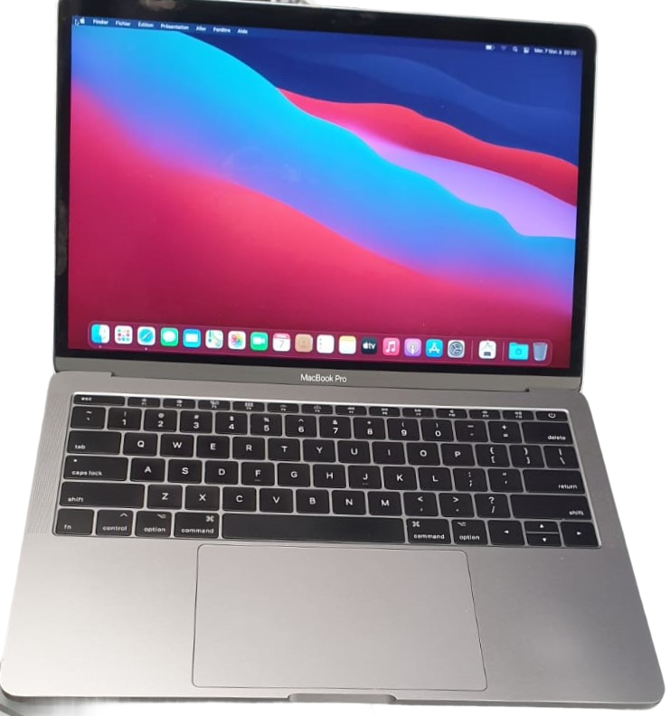 MacBook Pro 13" - Intel I5 2 GHz - SSD 256 Go - RAM 8 Go - Clavier QWERTY