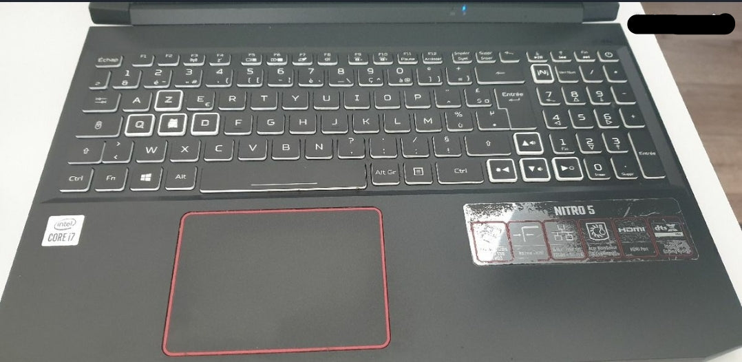 PC Portable Gamer Acer Nitro 5 - RTX 2060, i7 10e Gén, 16 Go RAM, 512 Go SSD