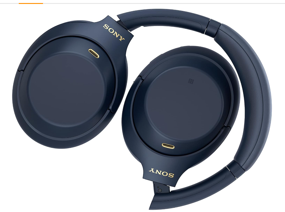 Casque sans fil à réduction de bruit Sony WH-1000XM4 bleu