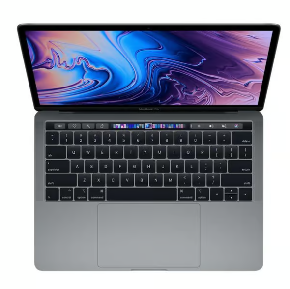 MacBook Pro 13" Touch Bar 2019 - Intel I5 2,4 GHz - SSD 256 Go - RAM 8 Go - Clavier QWERTY