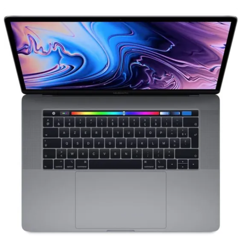 MacBook Pro Touch Bar 15" Retina (2018) - Core i7 2.2 GHz 256 SSD - 16 Go AZERTY - Français