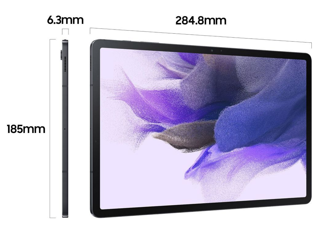 Samsung Galaxy Tab S7 FE 5G noir occasion - vue arrière