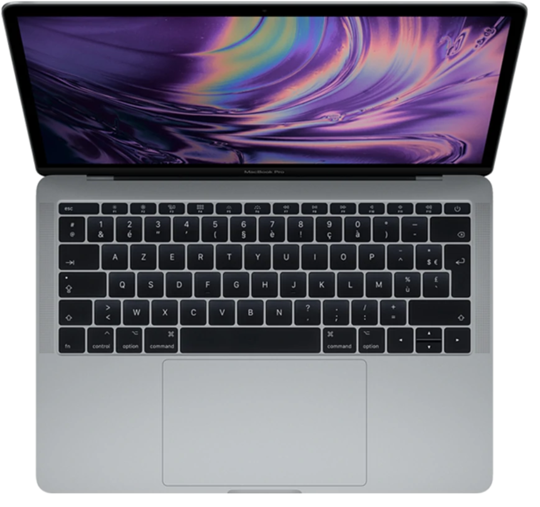 MacBook Pro 13 2017 - Intel I5 2,3 GHz - SSD 256 Go - RAM 8 Go - Clav MacBook Pro 13 2017 - Intel I5 2,3 GHz - SSD 256 Go - RAM 8 Go - Clav